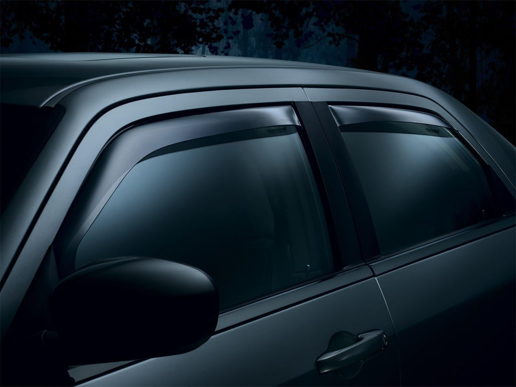 Dark Smoke Front & Rear Side Window Deflectors K507
