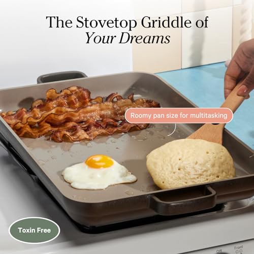 Nonstick Ceramic Griddle Pan with Ergonomic Handles X9605