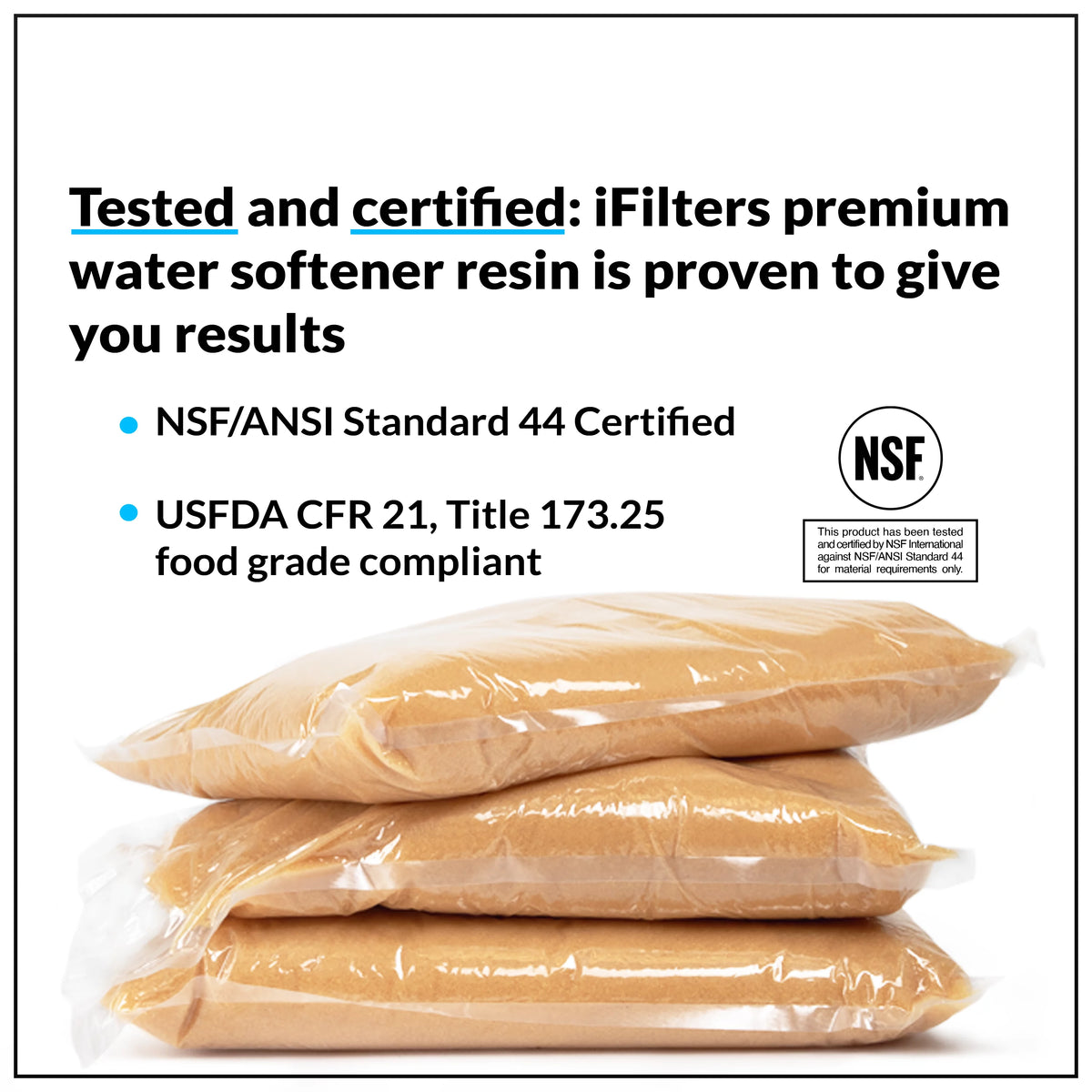 0.25 CuFt Water Softener Resin Media V833