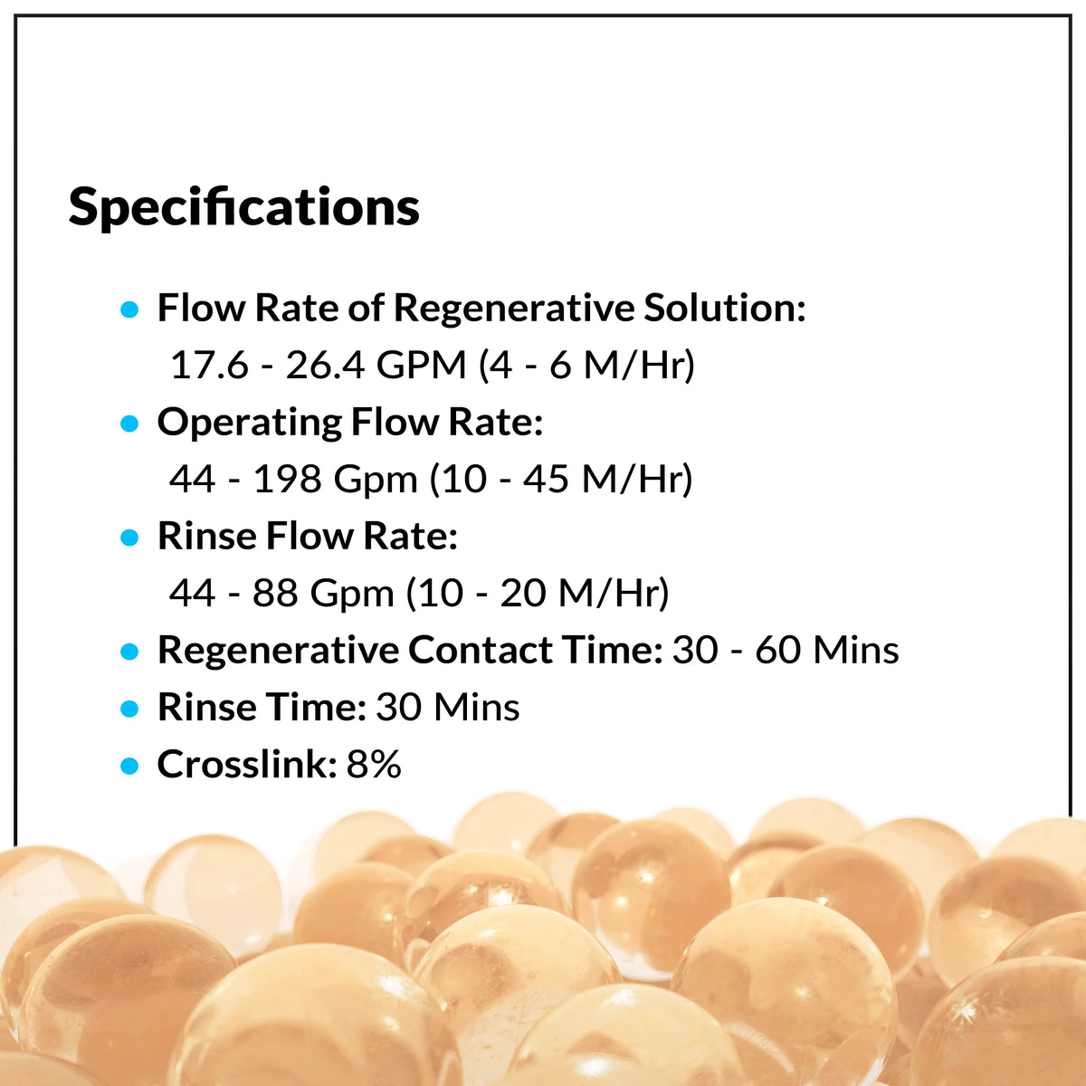 0.25 CuFt Water Softener Resin Media V833