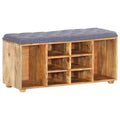 Solid Mango Wood Hall Bench F905174