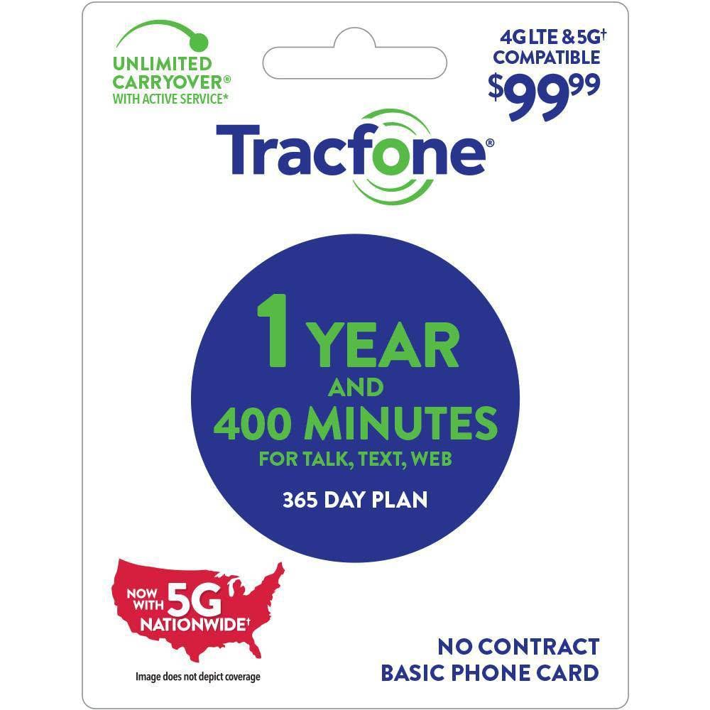 400 Minutes 1 Year Prepaid Card F11394