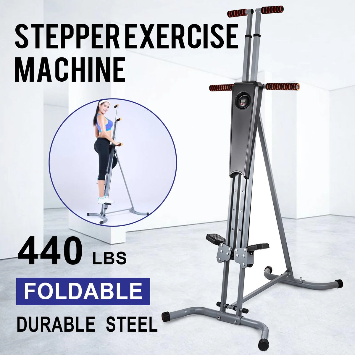 Folding Vertical Climber Stepper 2 in 1 N320