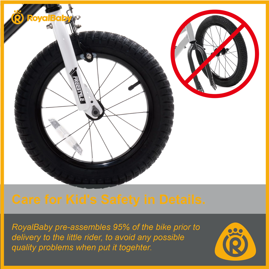 18 In BMX Freestyle Black Kids Bike with Kickstand Y80003