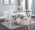 5pc Round Dining Table Set with 4 Cushion Chairs J11275