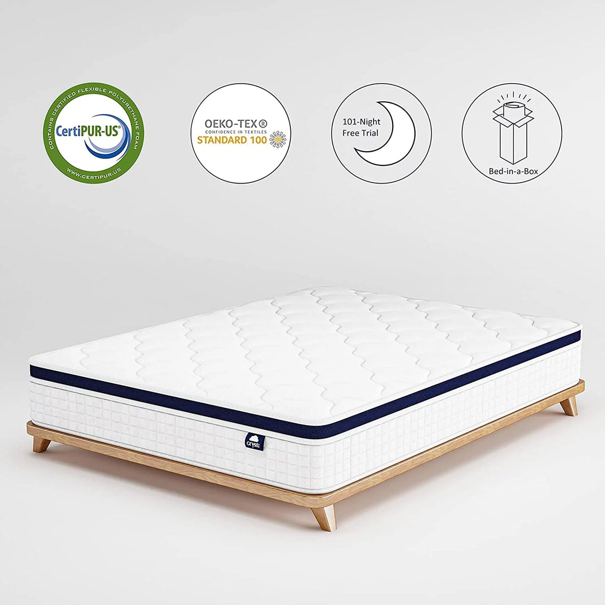 10 Inch Full Hybrid Memory Foam Mattress K967647