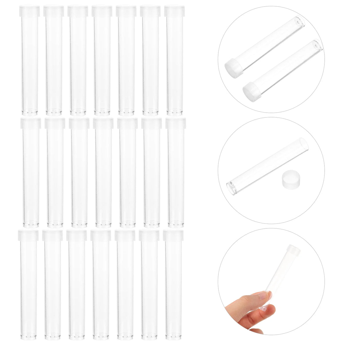 100 Pcs Clear Plastic Storage Bins Q6688