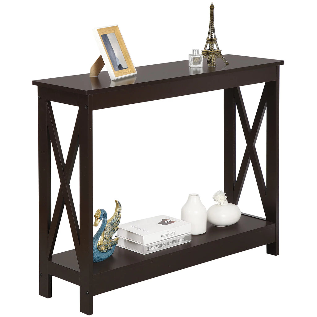 Brown Wallmount Console Table K683