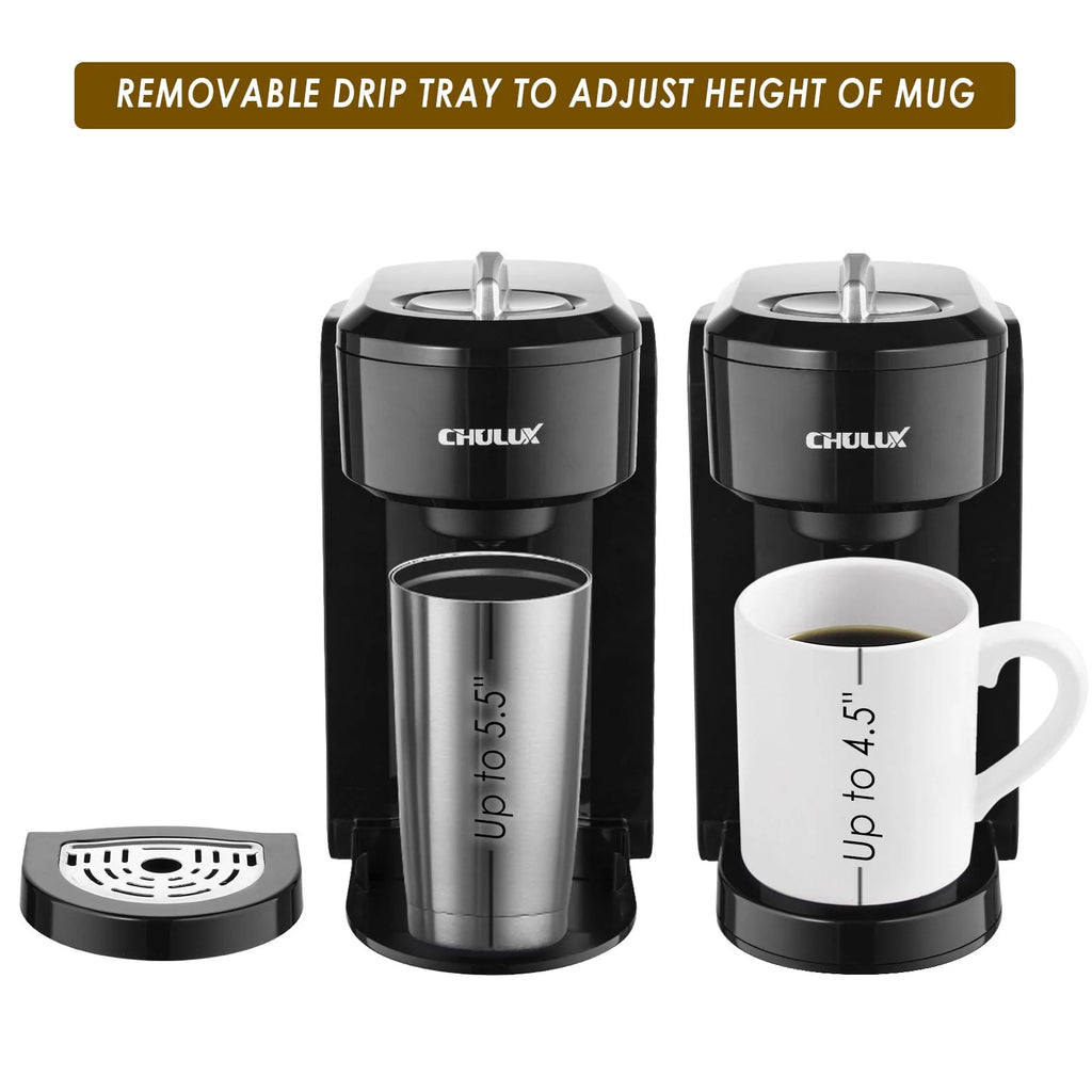 1000W Single Serve Stainless Steel Coffee Maker B5689