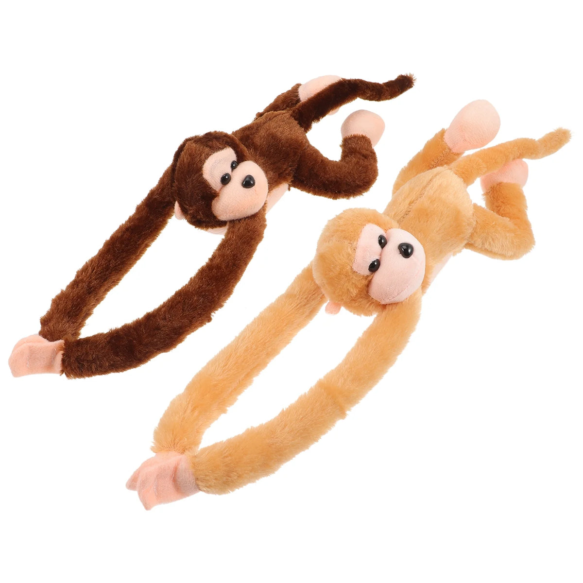 2Pcs Hanging Plush Monkey Doll Stuffed Animal Toy J687