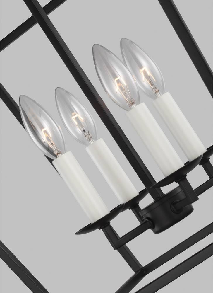 Midnight Black Four Light Small Lantern D5334