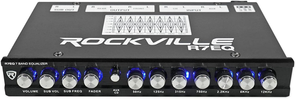 7 Band Equalizer with Bluetooth and Mic Input Karaoke Pack of 2 E179714