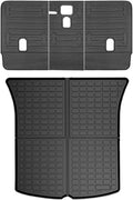 Black Custom Fit TPE Rear Seat Cover Mats and Cargo Mats Combo Set Q450875