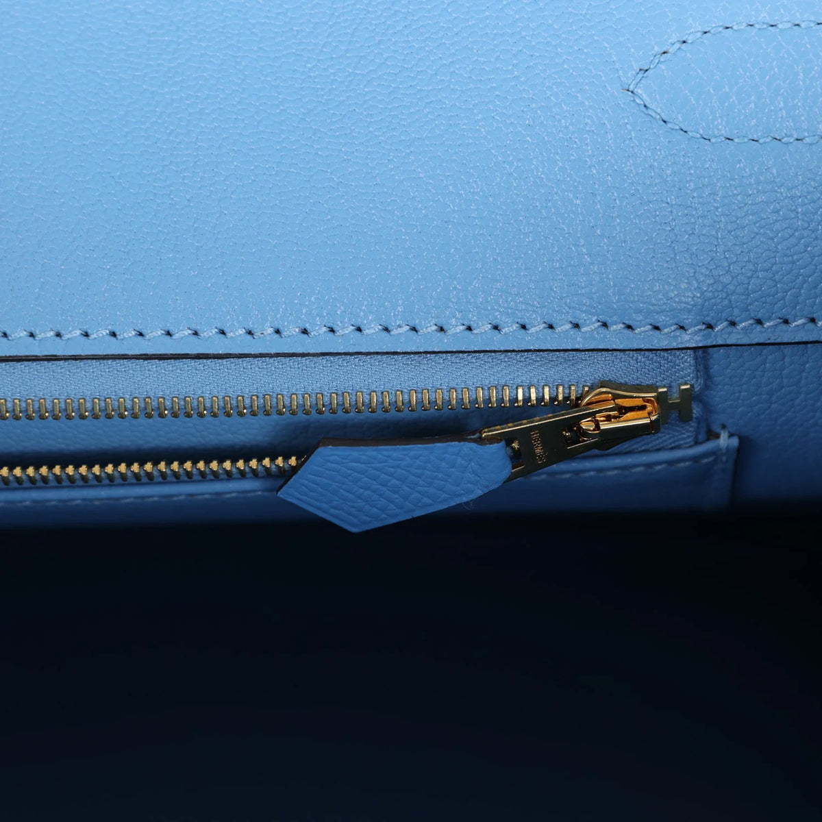 Birkin 35 Bleu Paradise Epsom Gold Hardware K34680