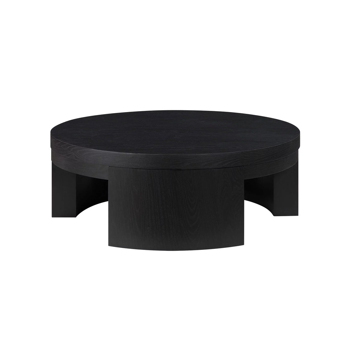 Round Black Coffee Table N998