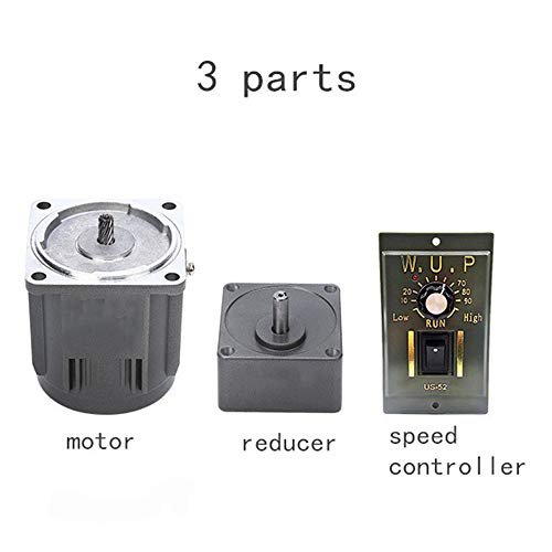 110V 120W AC Gear Motor 0-45RPM/MIN Variable Speed Adjustable Controller, Reduction Ratio: 1:30 I410659