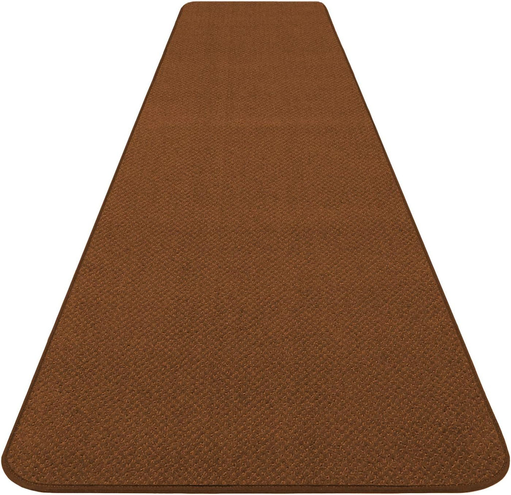 Skid-Resistant Carpet Runner Toffee Brown 6 Feet X 27 Inches J193050