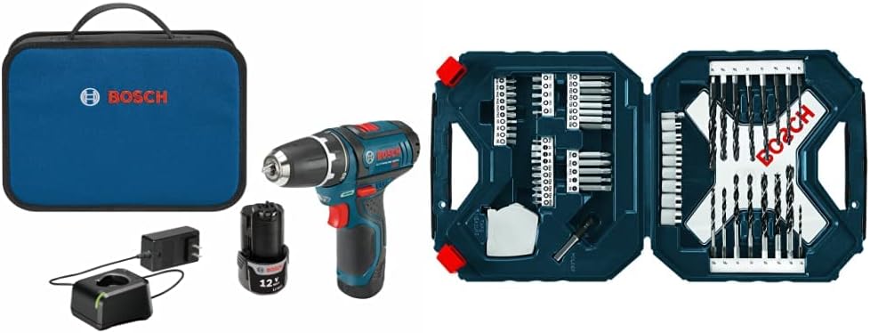 12V 3/8 Inch Two Speed Cordless Drill Set with Batteries M3268