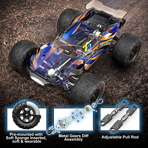 1:16 Scale 4WD Remote Control RC Monster Truck with 2 LiPo Batteries D87920