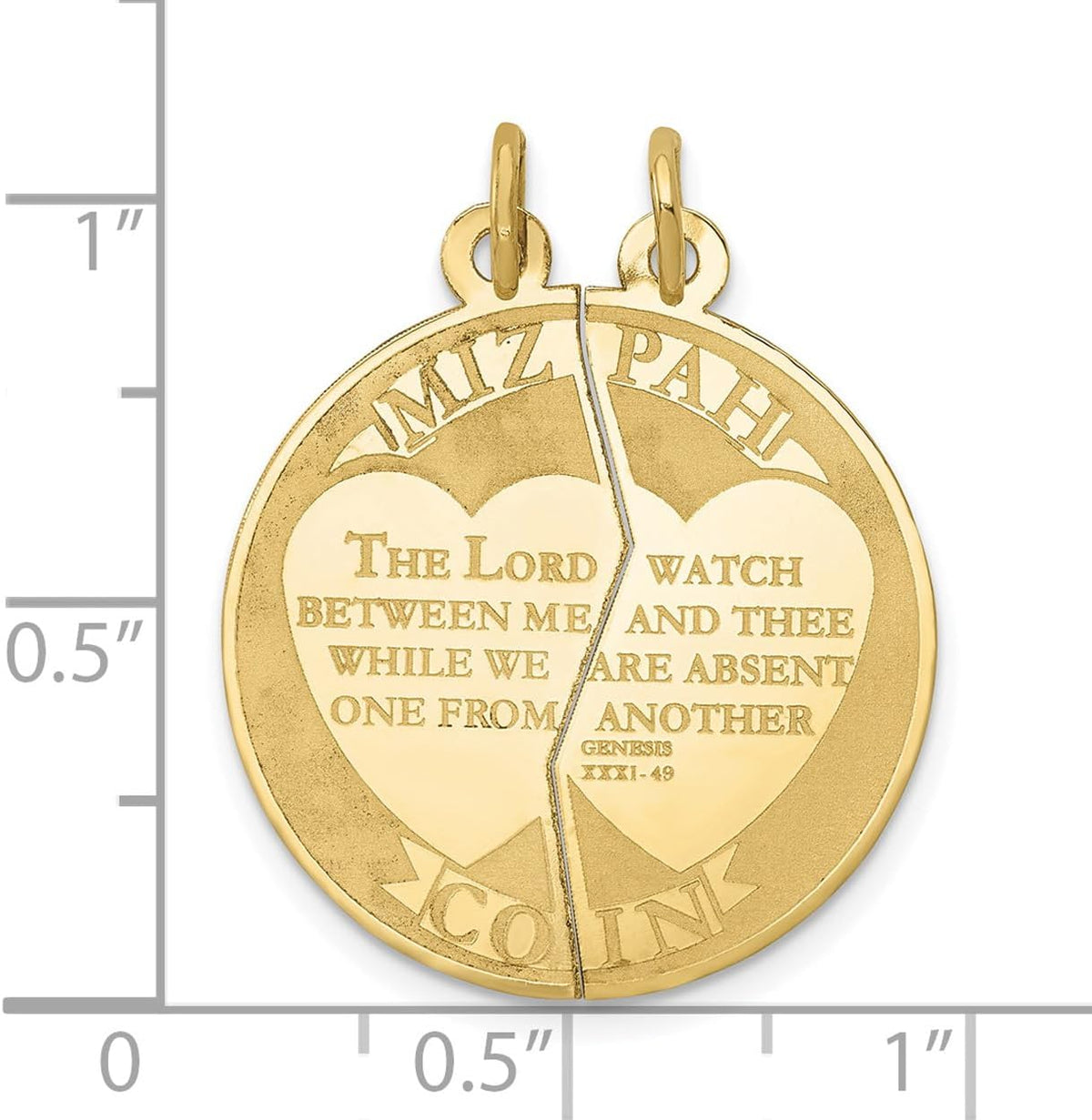 10K Yellow Gold Pendant Charm W744