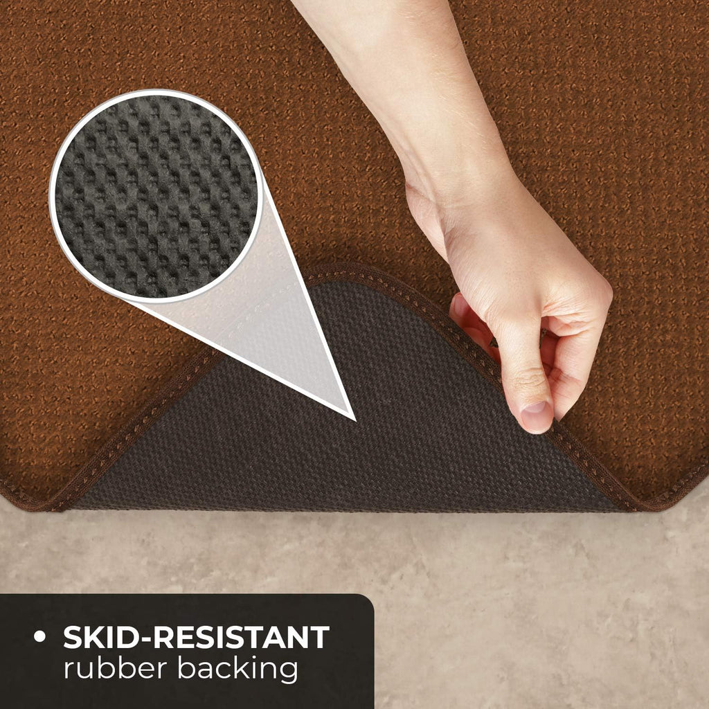 Skid-Resistant Carpet Runner Toffee Brown 6 Feet X 27 Inches J193050