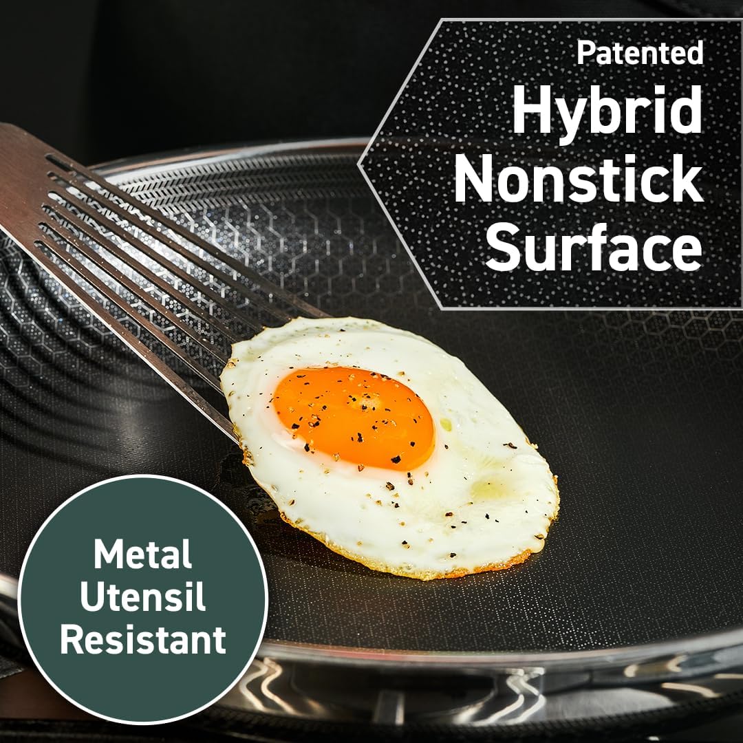7 Piece Hybrid Stainless Steel Non-Stick Cookware Set M5308