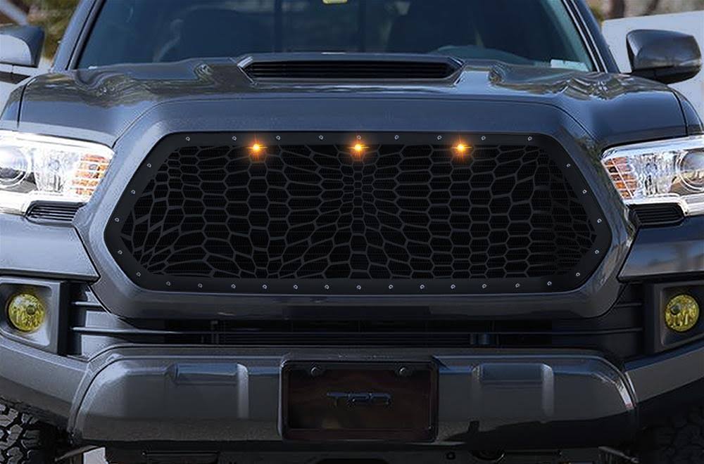 Steel Grille with 3 Amber Lights T6836