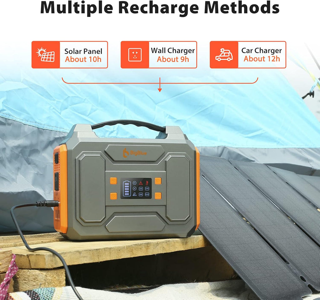 250Wh Portable Power Station Solar Generator with 120V AC Outlets T4020