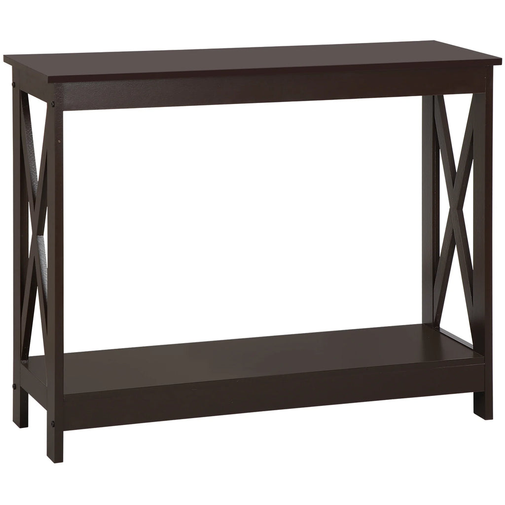 Brown Wallmount Console Table K683