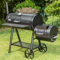 Heavy Duty BBQ Charcoal Grill with Offset Smoker X9249