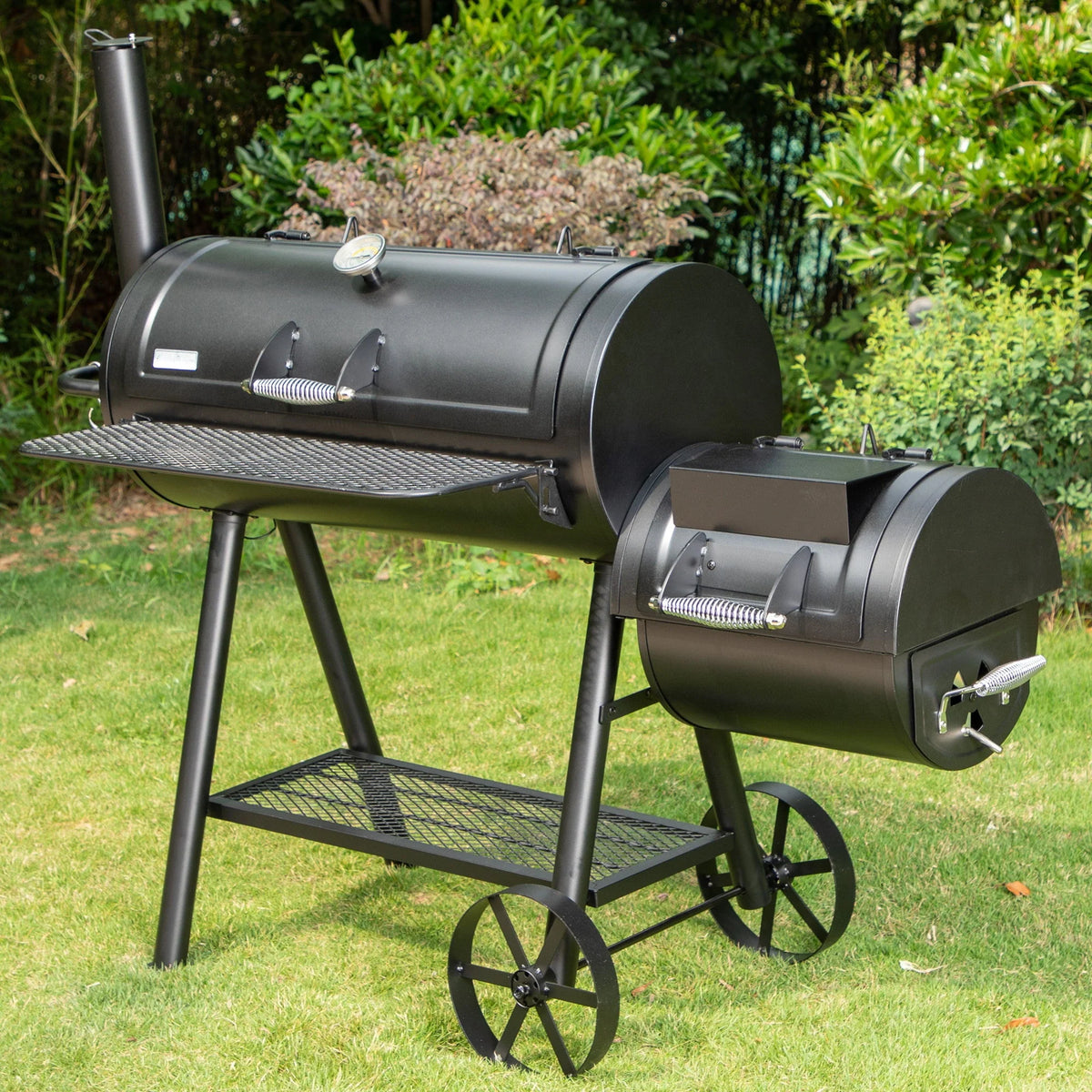 Heavy Duty BBQ Charcoal Grill with Offset Smoker X9249