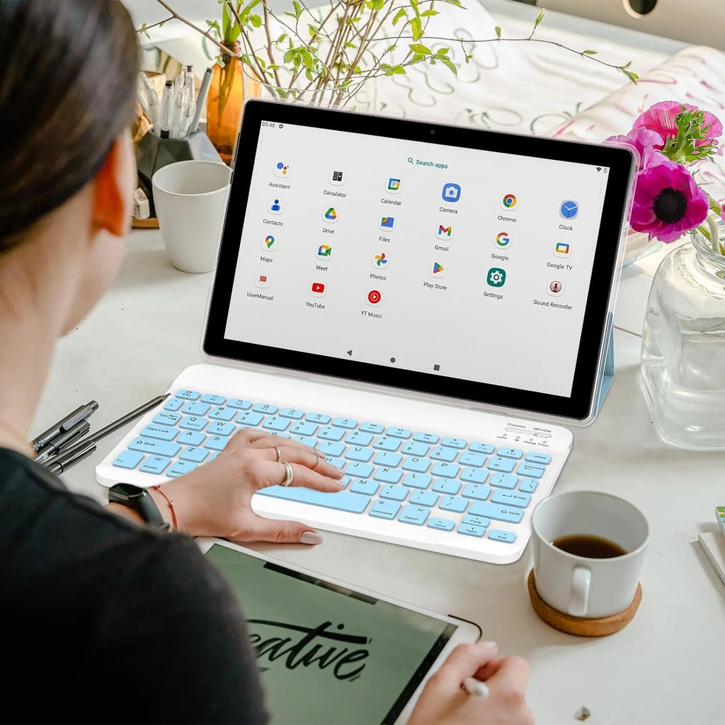 10.1 inch Android 12 Tablet with Keyboard S897