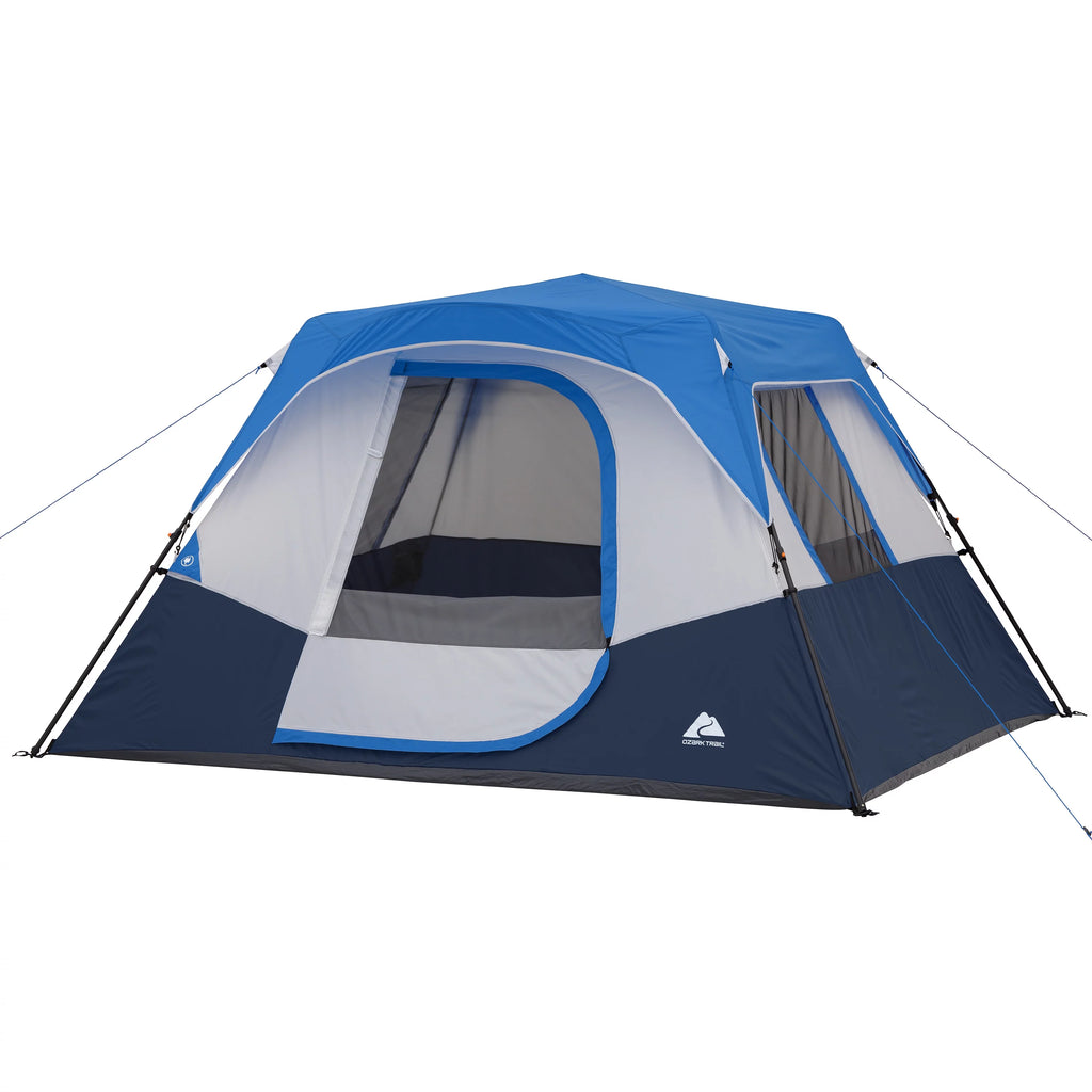 6-Person Instant Cabin Tent with LED Lighted Hub H527