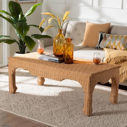 Natural Rattan Wicker Coffee Table U53237