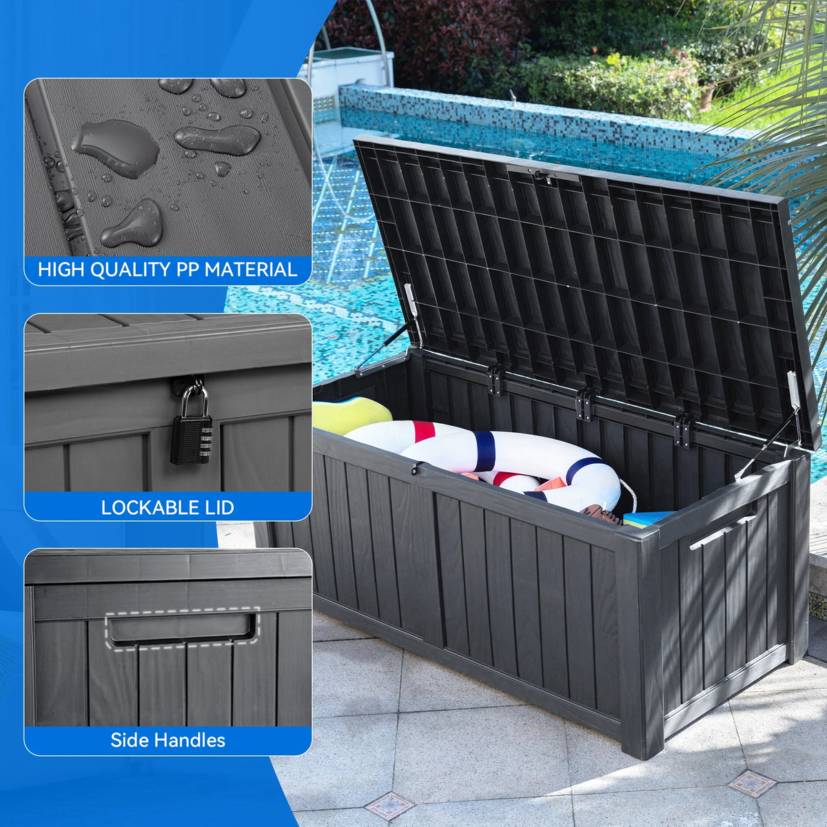 120 Gallon Resin Deck Box N44579