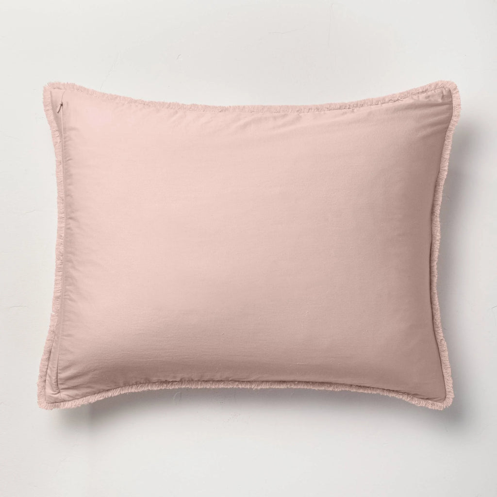 Blush Linen Blend Comforter and Sham Set L13284