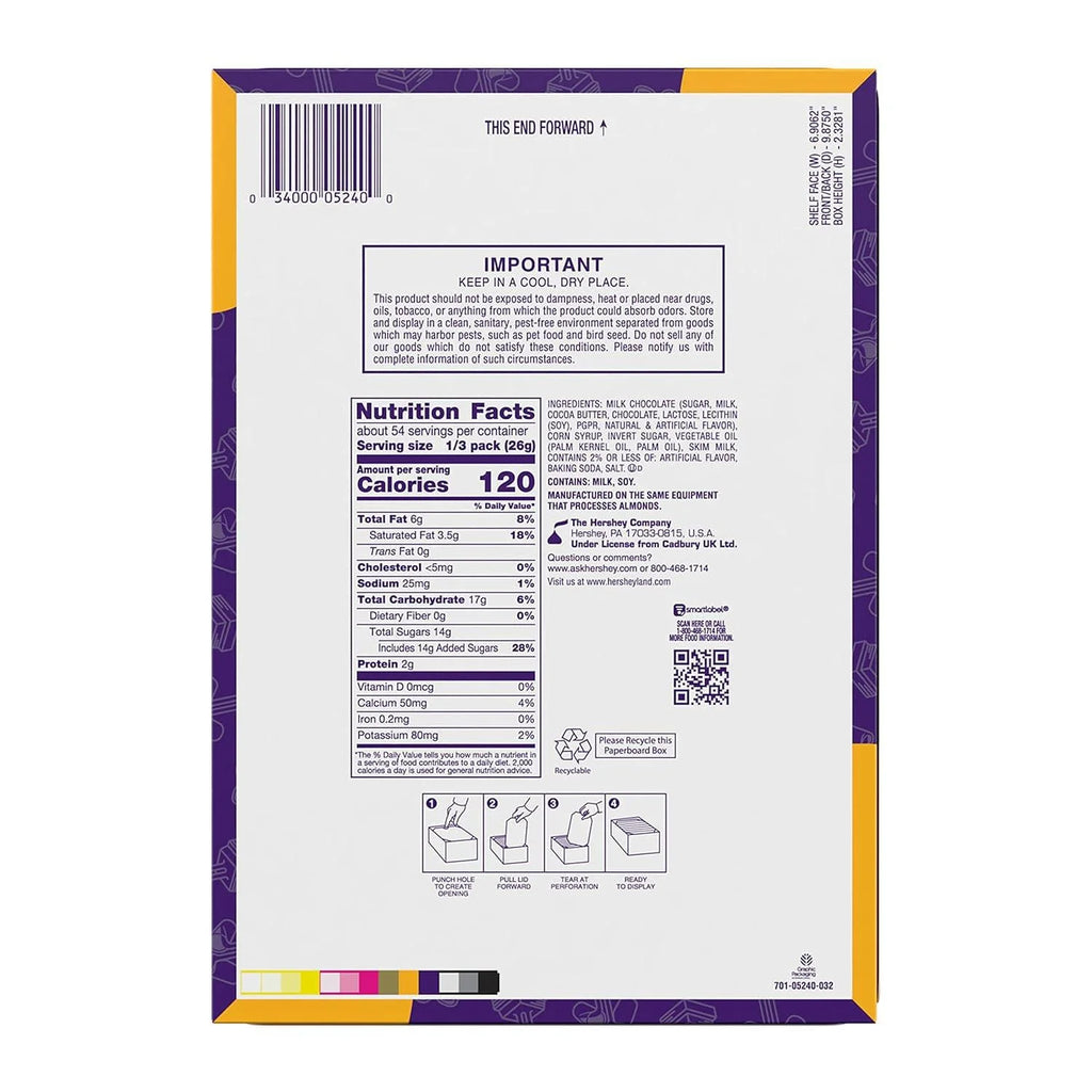 Milk Chocolate Caramel Candy Bars 2.7 oz 6 Pack P21482