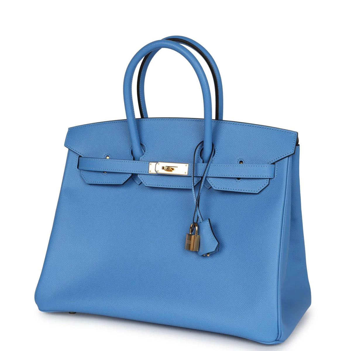 Birkin 35 Bleu Paradise Epsom Gold Hardware K34680