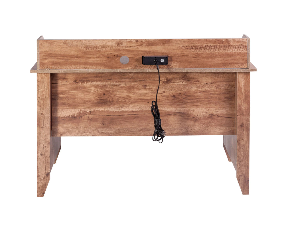 Executive Desk with Hutch, USB and Charger Hub S21415