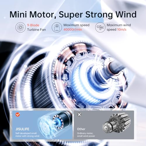 Portable Handheld Fan 5000mAh Rechargeable Black E57444