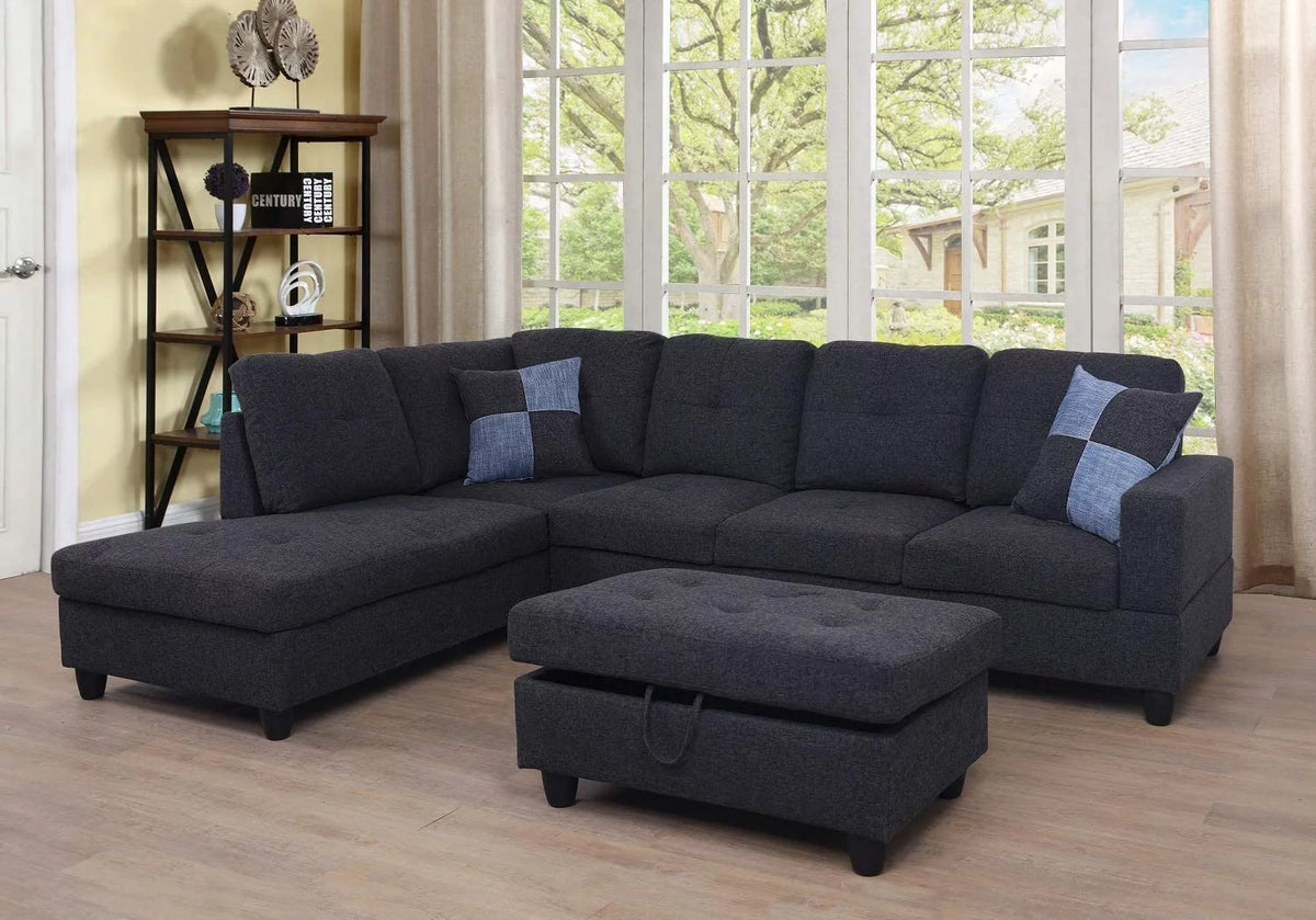 103.5'' Sleeper Sectional with Storage Ottoman M738328