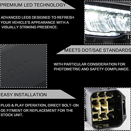 Headlights Assembly with Dynamic DRL Sequential Turn Signal Z574
