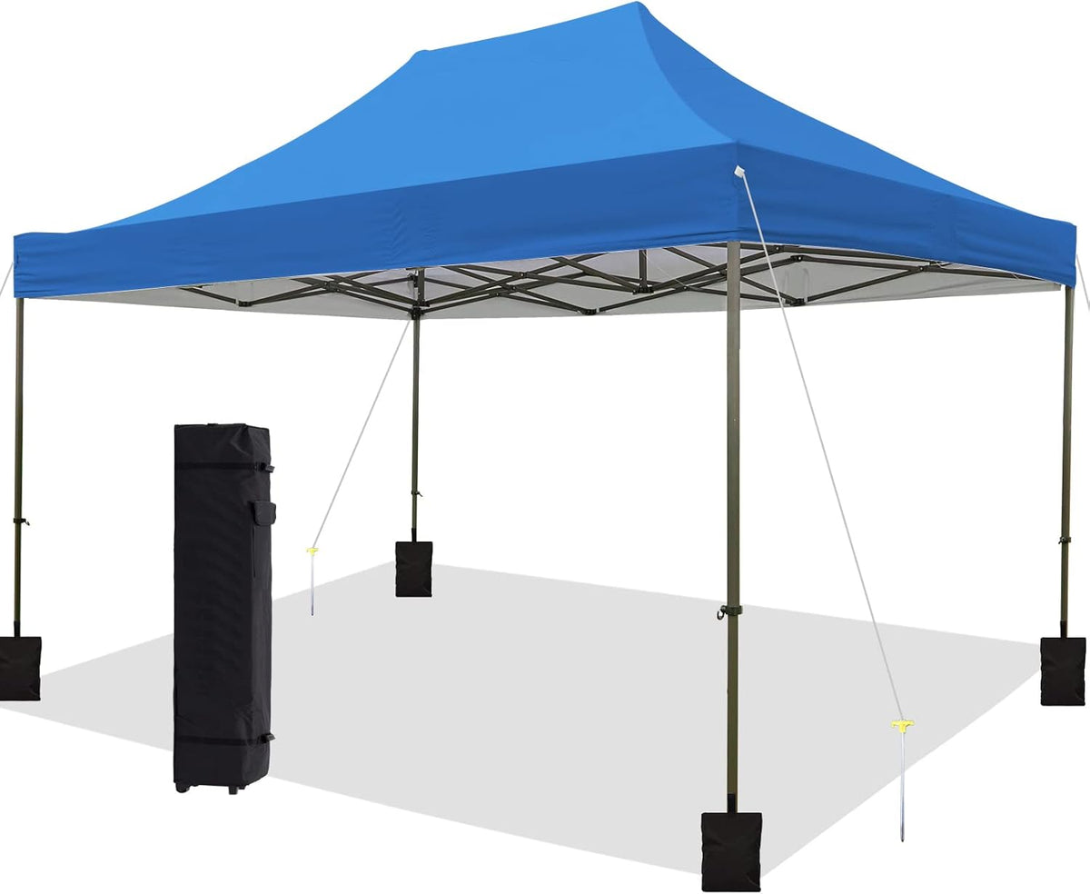 10'x10' Pop Up Canopy Tent with Sand Weights & Roller Bag G937