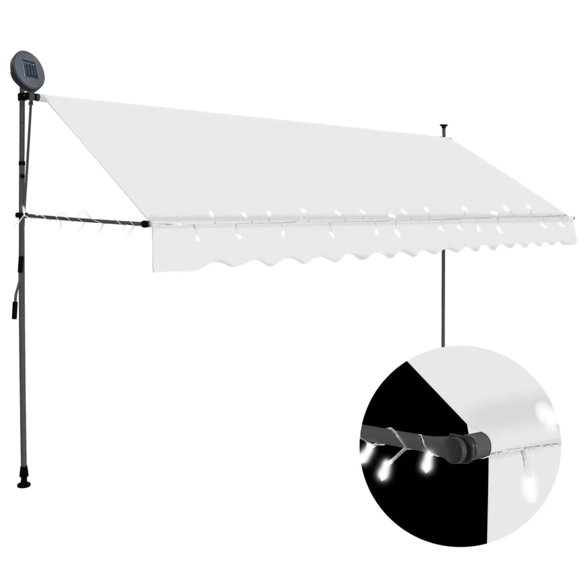 Manual Retractable Awning with 137.8" V93635
