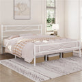 King Metal Bed Frame with Headboard and Footboard H9296