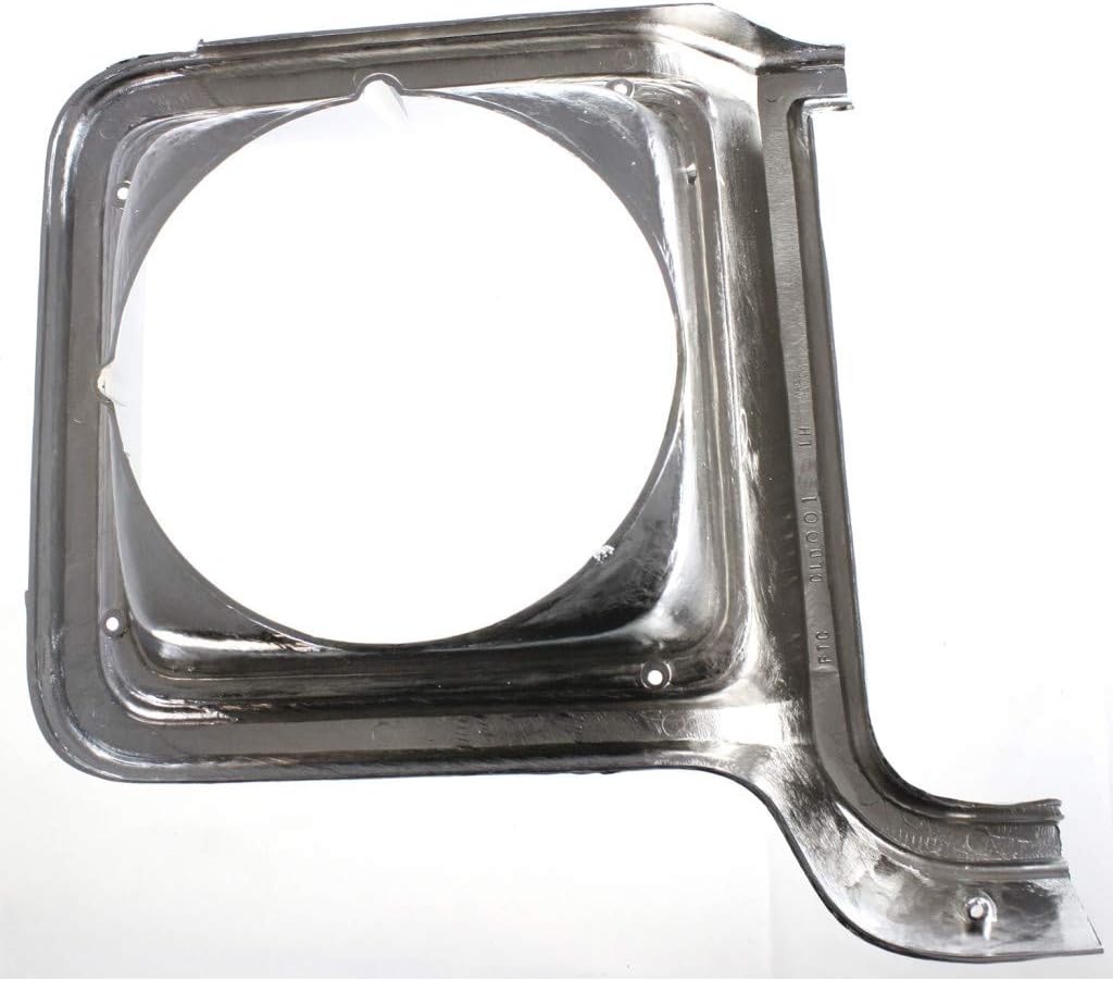 Chevy C10 Headlight Door Passenger Side Round Chrome Pack of 2 P979