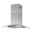 36 inch Island Mount Range Hood 900 CFM with Glass LCD Touch Control Q273227