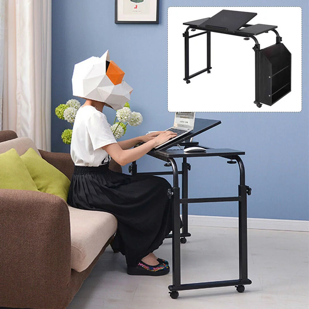Stretchable Computer Desk with Wheels Y5488