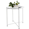 Black Round Foldable Side Table W154