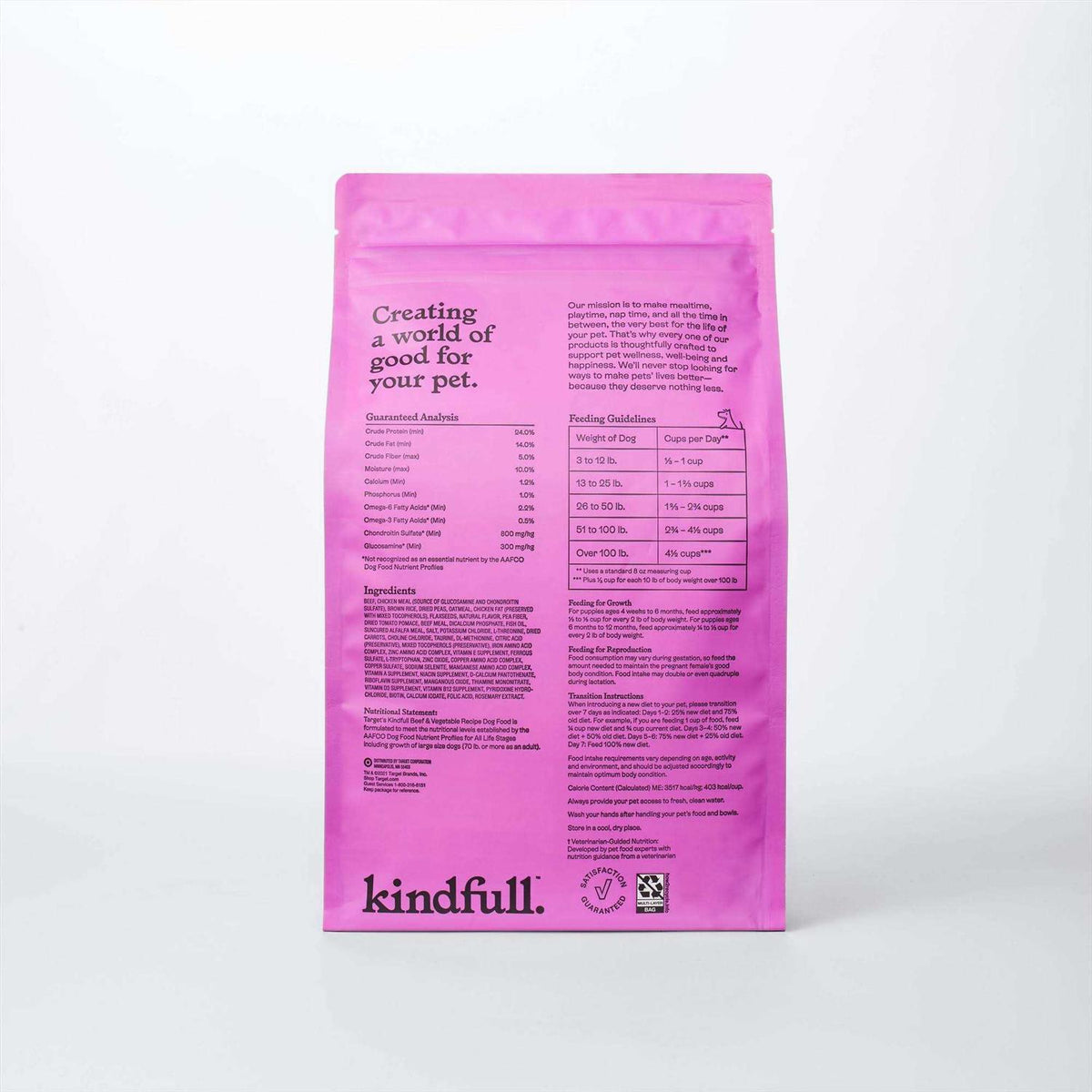 Beef and Vegetable Recipe Dry Dog Food P62698